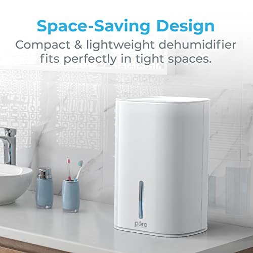Mini Dehumidifier with 27 oz Water Tank - Portable Small Moisture Absorber
