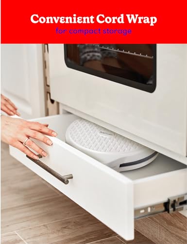 Betty Crocker 12-Inch Pizza Maker Plus Indoor Grill, Full Size, White