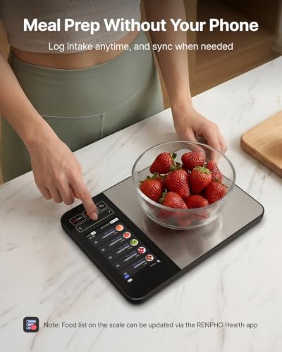 Stainless Steel Smart Food Scale with Nutritional Calculator & App Sync