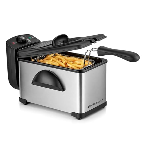 2 Qt Deep Fryer with Removable Basket & Adjustable Temperature