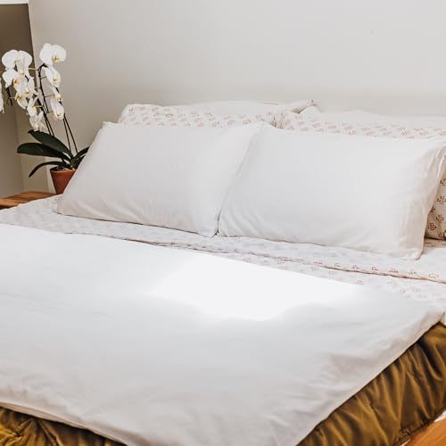 RejuveNite Latex Pillow Set Queen High Profile - Supportive, Breathable Bedding
