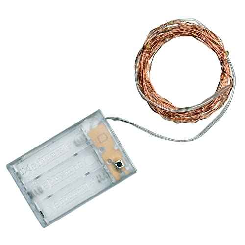 Battery Operated String Lights, Led String Lights with 8 Flashing Modes and 8-16 Hours Timer(1Pcs,Red)