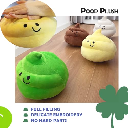 Poop Plush Pillow, Poop Stuffed Pillow, Birthday Christmas Funny Gift Home Decoration for Girls Boys Kids Adults (Brown,9 inch)