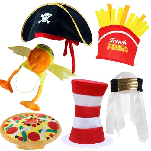 Assorted Funny Party Hats Bulk Pack - Novelty Costume Hats for Adults & Teens