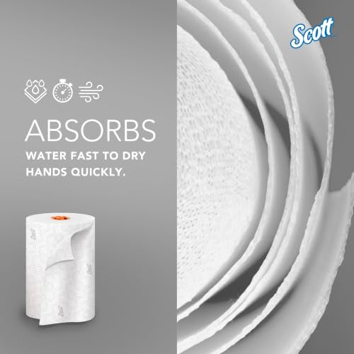 Scott Professional Slimroll Hard Roll Towels - Orange Core, 6 Rolls x 580' Bulk