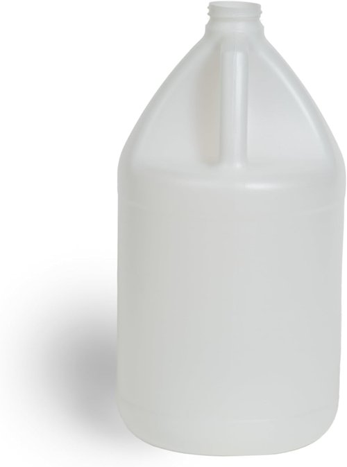 FastRack 2-Pack 1 Gallon Water Bottle Plastic Jug Container with Lid | White Food Grade Gallon Water Jug, BPA-Free, Leak-Proof Pitcher With Lid Fermentation, Brewing, Storage & More