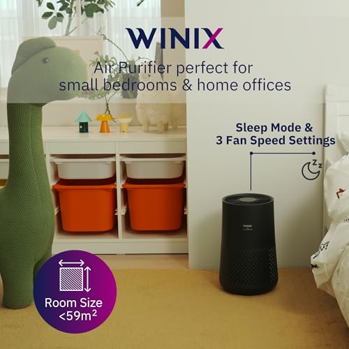 Winix A230 HEPA Air Purifier for Bedroom 1110 Sq Ft Charcoal Gray