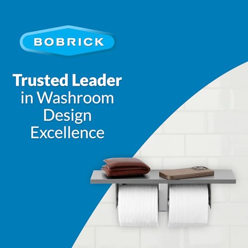 Stainless Steel Toilet Paper Dispenser for Commercial Restrooms - Dual Roll, Surface Mount