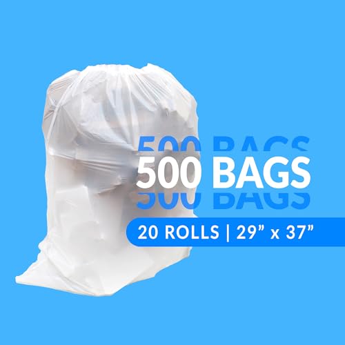 Reli SuperValue 16-25 Gallon Trash Bags - Bulk 500 Clear Garbage Bags (Pack of 500)