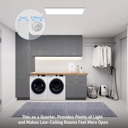 LED Flat Panel Light 3W-50W Dimmable Surface Mount Ceiling Light 120-277V
