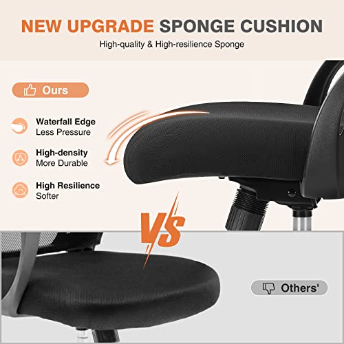 Ergonomic Office Desk Chair with Lumbar Support & Breathable Mesh
