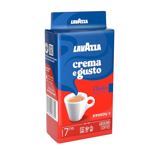LavAzza Crema e Gusto Medium Roast Ground Coffee 8.8 oz Pack of 8 - Classico Variant