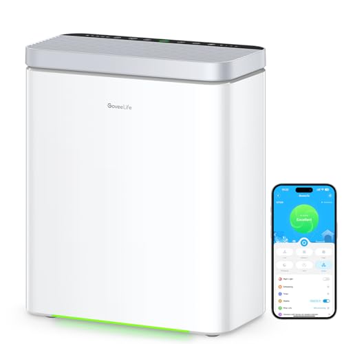 GoveeLife Smart Air Purifier with Sensor for Large Rooms, Covers 1046 ft²