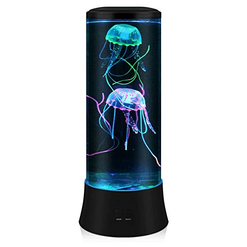 15-Inch LED Jellyfish Lamp with 7 Color Settings - Ocean Oceanarium Aquarium Night Light for Kids & Home Decor