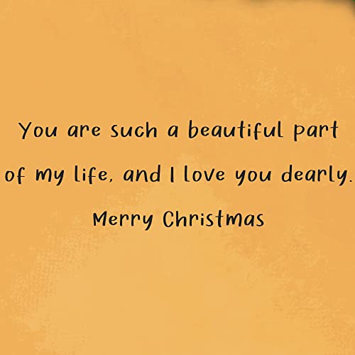 Merry Christmas Greeting Card for Husband - Eco-Friendly Thick Card Stock, Made in USA, 5x7.75 Inches with Premium Envelope