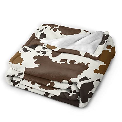 Cow Print Blankets and Throw, Cow Blanket for Adults,Cowhide Blanket for Girls, Cute Blankets for Teen Girls, Toddler Blanket for Kids, Cow Baby Blanket Cow Stuff for Women Highland Cow Decor 40"x60"