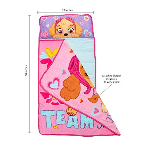 Paw Patrol Skye Toddler Nap Mat Set - 2 Piece Pink Bedtime Comfort for Girls