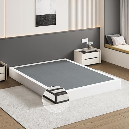 9 Inch King Box Spring Heavy Duty Metal Bed Base with Fabric Cover - Variation of 9a Inch / King