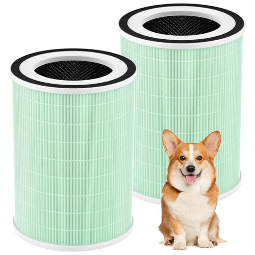 Pet Replacement Filter 2 Pack for Afloia KILO Air Purifier - Green Variation