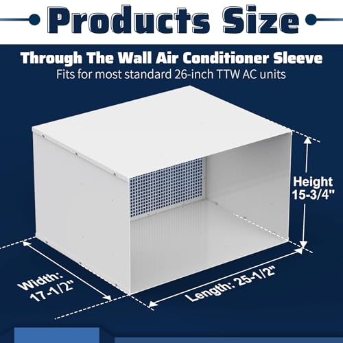 Through The Wall AC Sleeve, Air Conditioner Sleeve Covers with