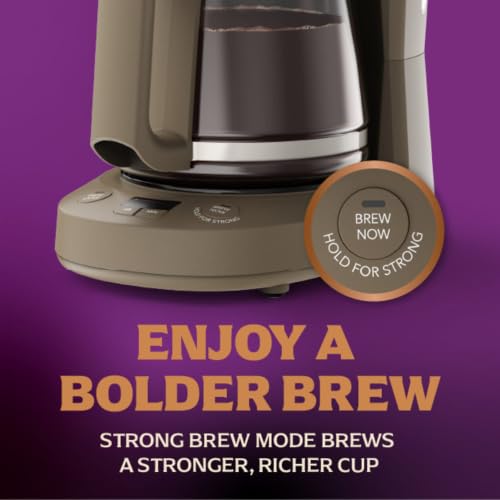 Programmable 12-Cup Coffee Maker with Strong Brew Mode - Chai Cream Variation