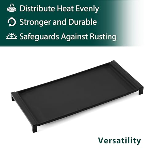 Cast Iron Griddle Replacement for GE Gas Stoves - 19.5 x 9 Inches