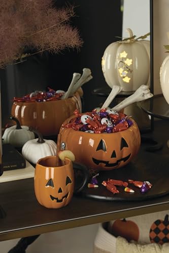 Lenox Vintage Figural Pumpkin Halloween Candy Bowl
