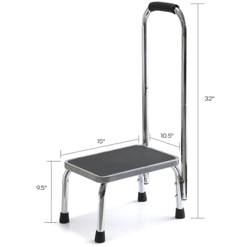 Adult Step Stool with Handle for Kitchen Bathroom Bedroom