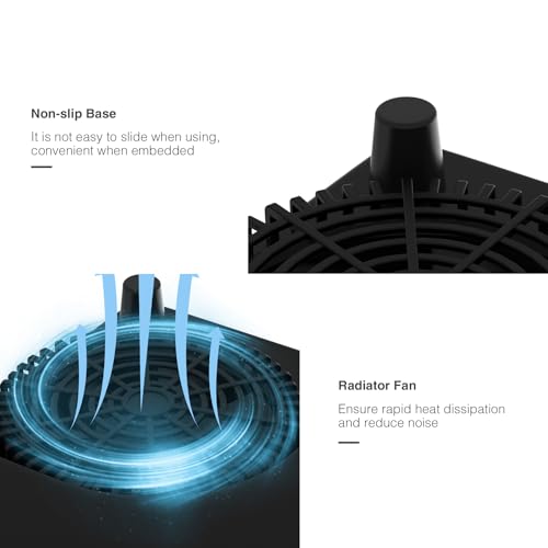 GTKZW Black Portable 1800W Single Burner Electric Cooktop with LED Touch