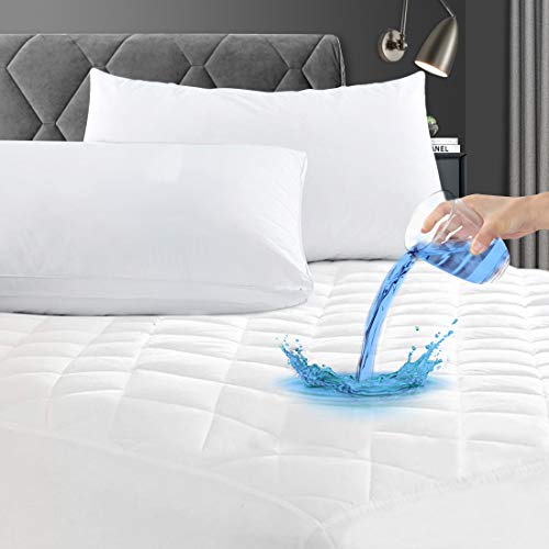 GRT King Waterproof Mattress Pad - Microfiber Quilted Mattress Protector