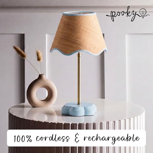 Pooky Primrose BlueSky Rechargeable Cordless Table Lamp - 17H, Modern Design