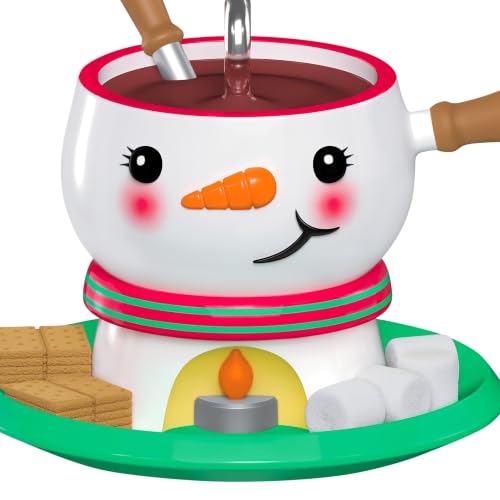 Hallmark Keepsake Mini Christmas Ornament Festive Fondue 2026 Snowman Holiday Decor