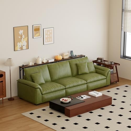 Aduanbang Rustic Brown 5.9-Inch Wide Narrow Console Table with Outlet - Behind Couch & Entryway