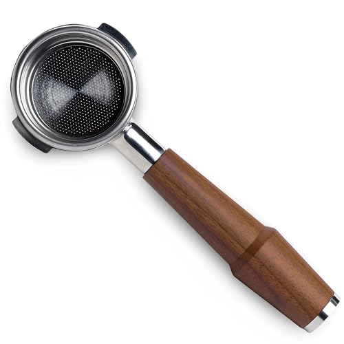 KNODOS Walnut 58mm Bottomless Portafilter for E61 Espresso Machines
