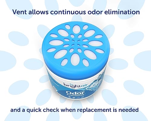 Bright Air Super Odor Eliminator Cool & Clean Scent | 14 oz, Case of 6, Natural Essential Oils, Lasts Up to 90 Days