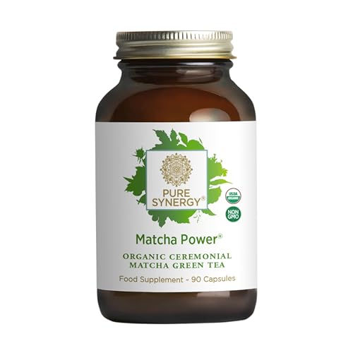 Organic Matcha Green Tea Capsules - Ceremonial Grade, 90 Count