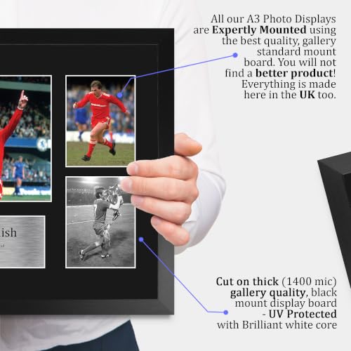 Kenny Dalglish Signed 16x12 Framed Photo Display – Liverpool Memorabilia