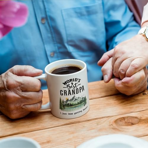 World's Best Great Grandma Grandpa Mug Gift Set - Heartwarming Family Announcement