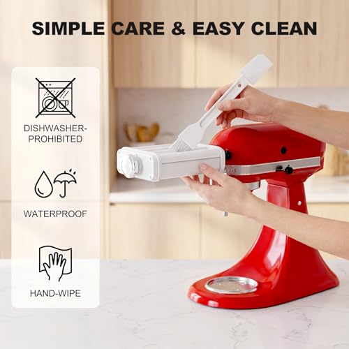 Pasta Attachment for KitchenAid Stand Mixers, 3 in 1 Maker Set