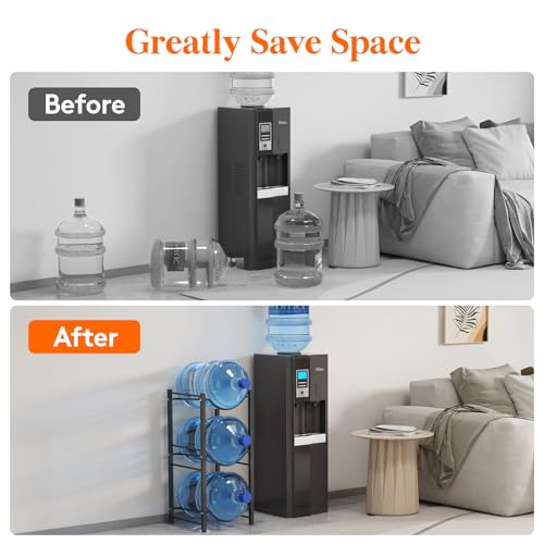 Lifewit 3-Slot 5-Gallon Water Jug Holder - Heavy Duty Water Dispenser Stand