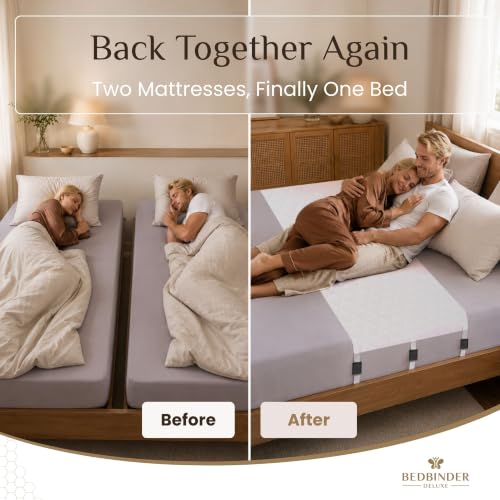 Bedbinder Deluxe Split King Bed Bridge for Adjustable Bed - S, M, L, XL