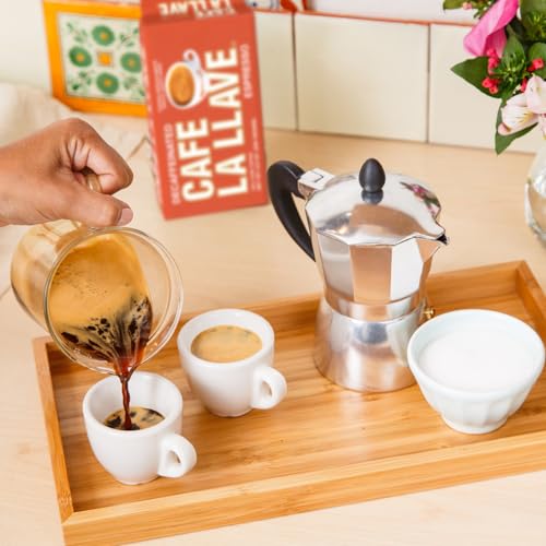 Decaf Ground Espresso Coffee - Dark Roast 8.8 oz Pack of 12 - Cuban Style Flavor