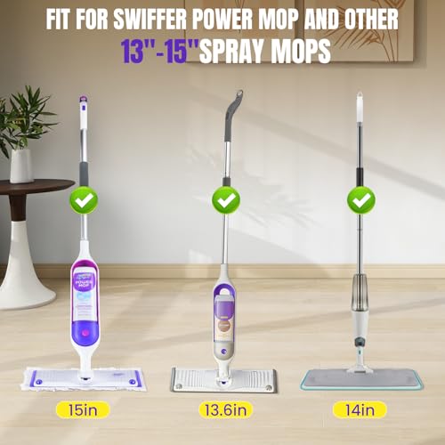 60 Pcs Swiffer PowerMop Refill Pads - Multi-Surface Disposable Cleaning Pads