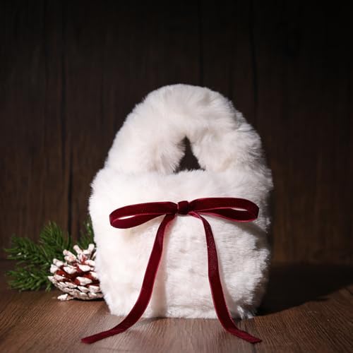 LaRibbons 24 Pcs Burgundy Velvet Bows for Christmas Tree, 3/8" Wide,
