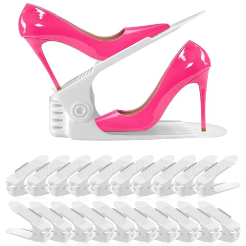 Shoe Slots Organizer 36 Pack - Space Saver 50%,Adjustable Thickening