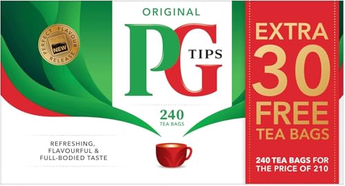 PG Tips British Tea Bags - Pack of 240, 2 Count - Authentic UK Blend