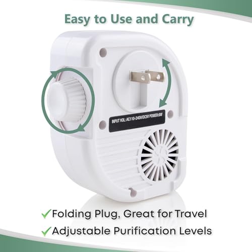 O3 Pure Leaf Wall Air Purifier & Ozone Generator - Odor Eliminator for Home & Office