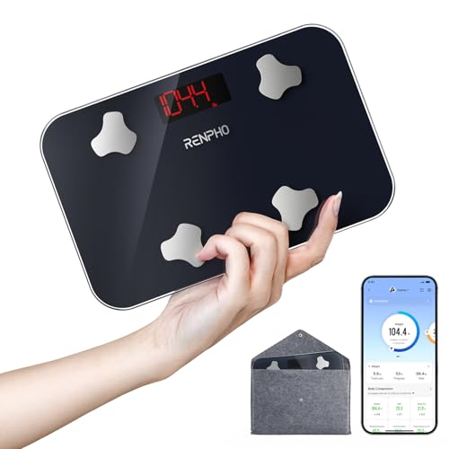 RENPHO Travel Body Fat Scale with BMI & Muscle Mass - Portable Smart Health Monitor