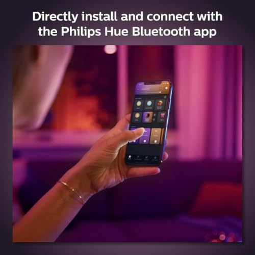 Philips Hue White & Color Ambiance 4-Inch Dimmable Recessed Downlight - 1 Pack
