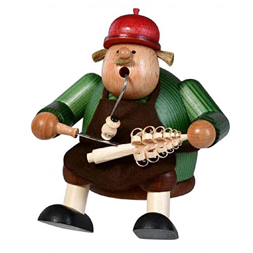 KWO Sitting Tree Cutter German Wood Incense Smoker 5.9 Inch Christmas Decor